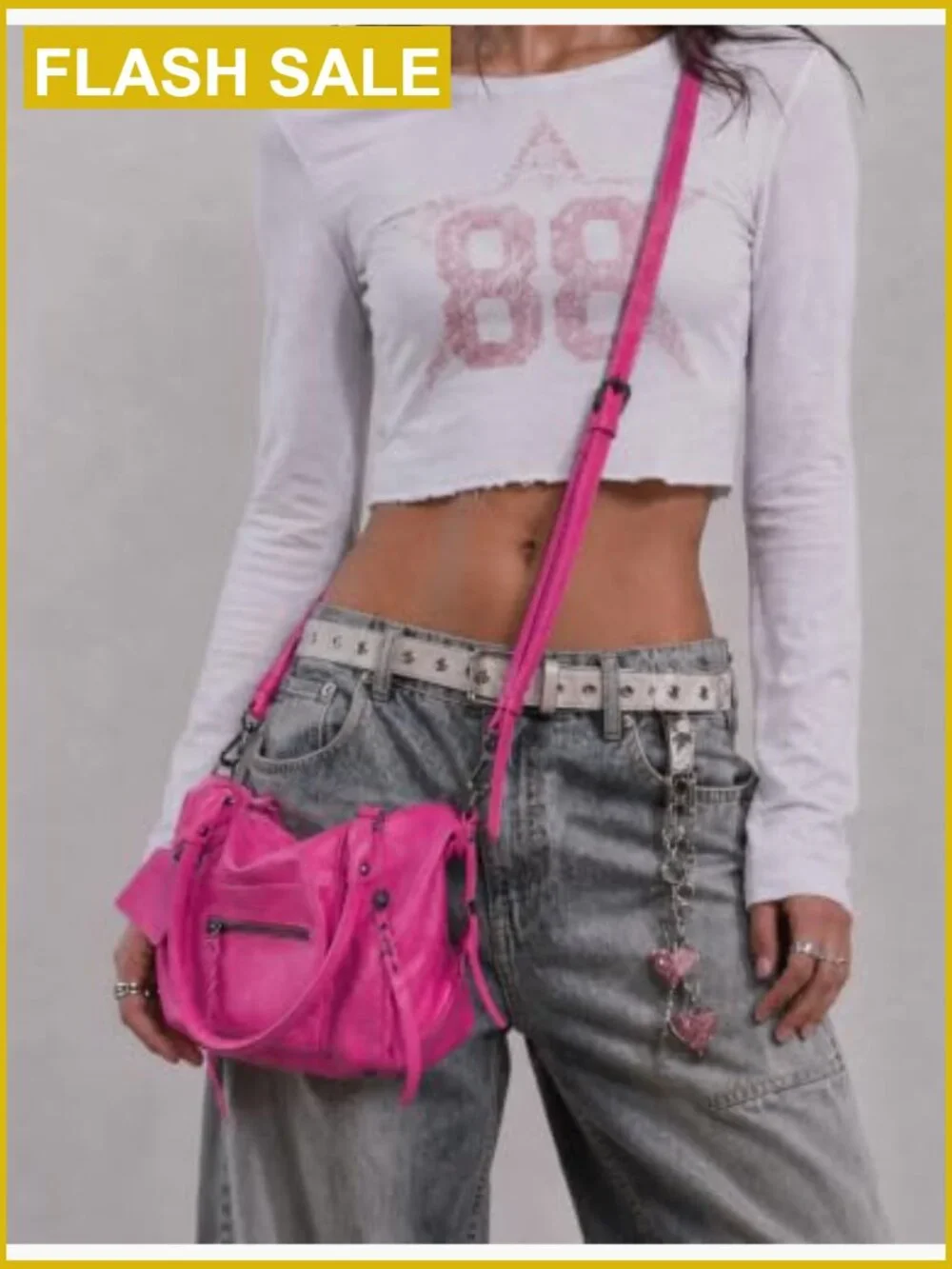 Vegan Leather Hobo Tote Bag Crossbody Shoulder Bag 8L